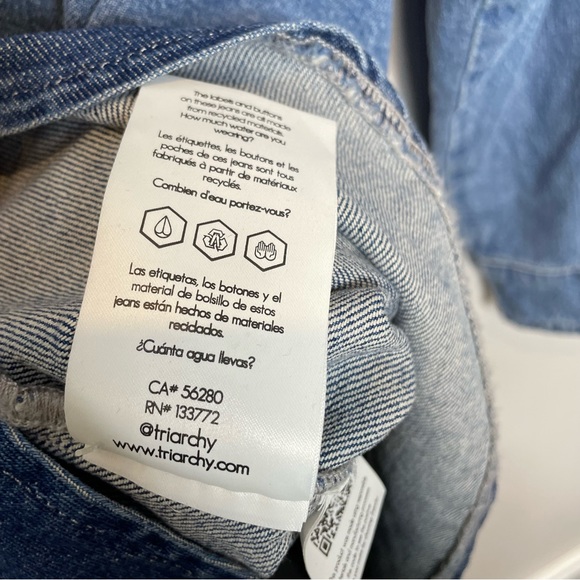 Triarchy | Le Artiste | Two-Tone Denim Shirt | Size M - Picture 9 of 12